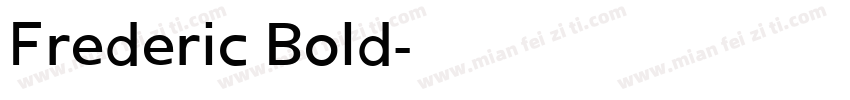 Frederic Bold字体转换